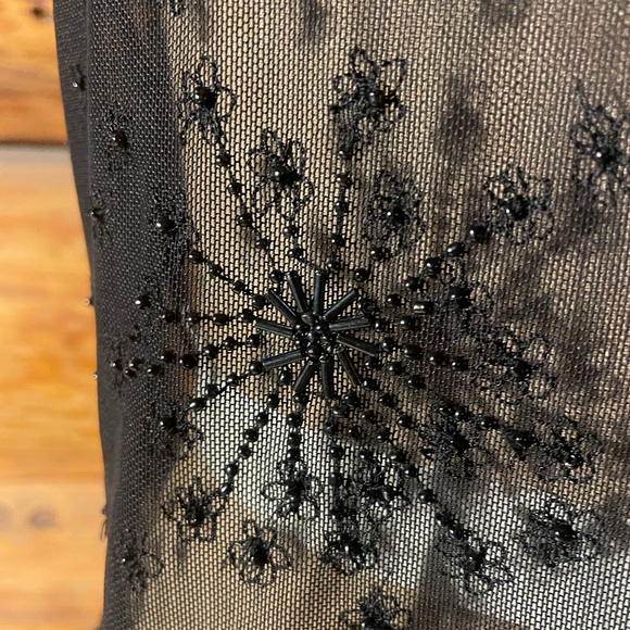 Black Sheer Tie-Back Top - Picture 8 of 8